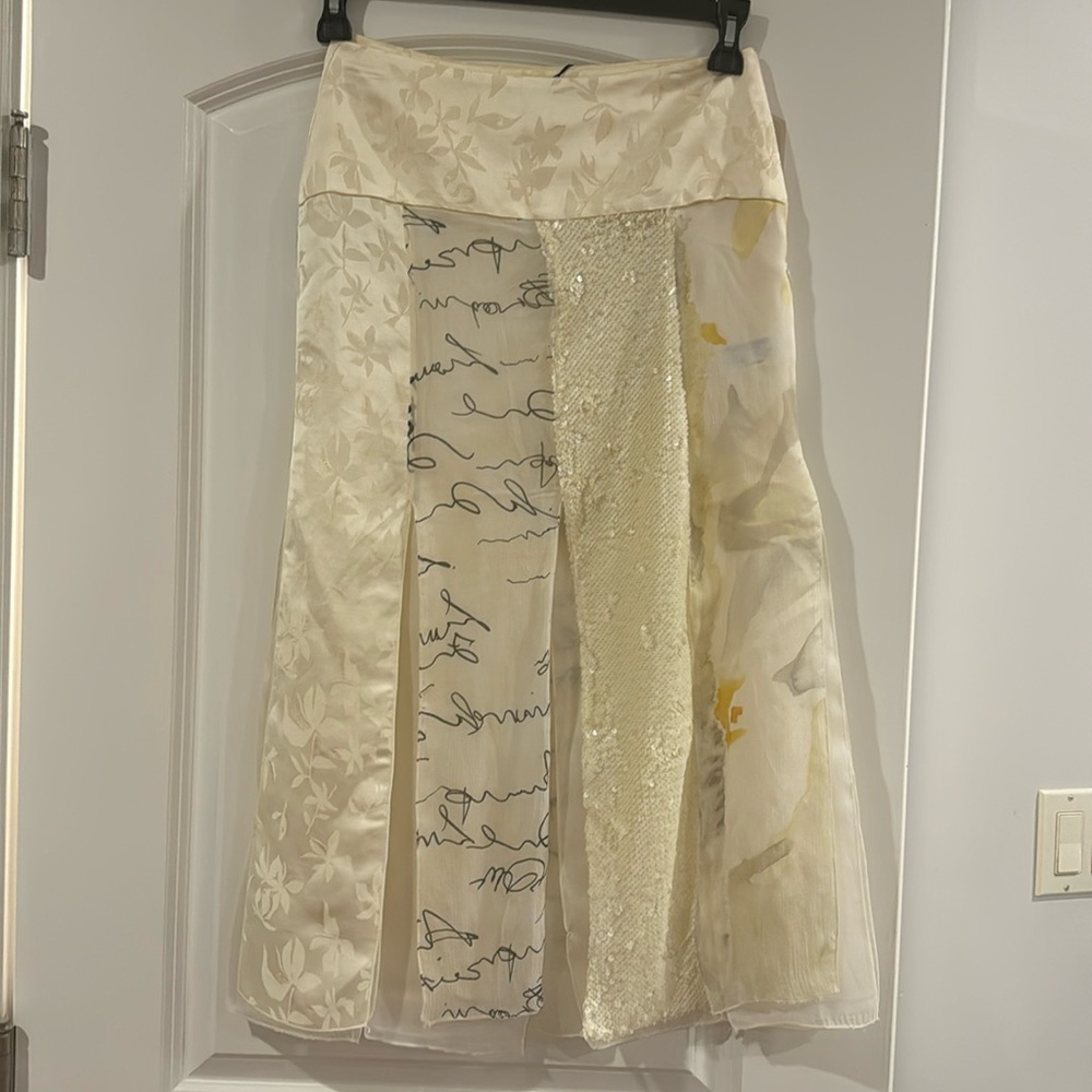 Zara tulle and satin midi skirt